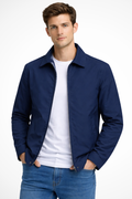 Duncan | Men's Zip Front Long Sleeve Collared Jacket