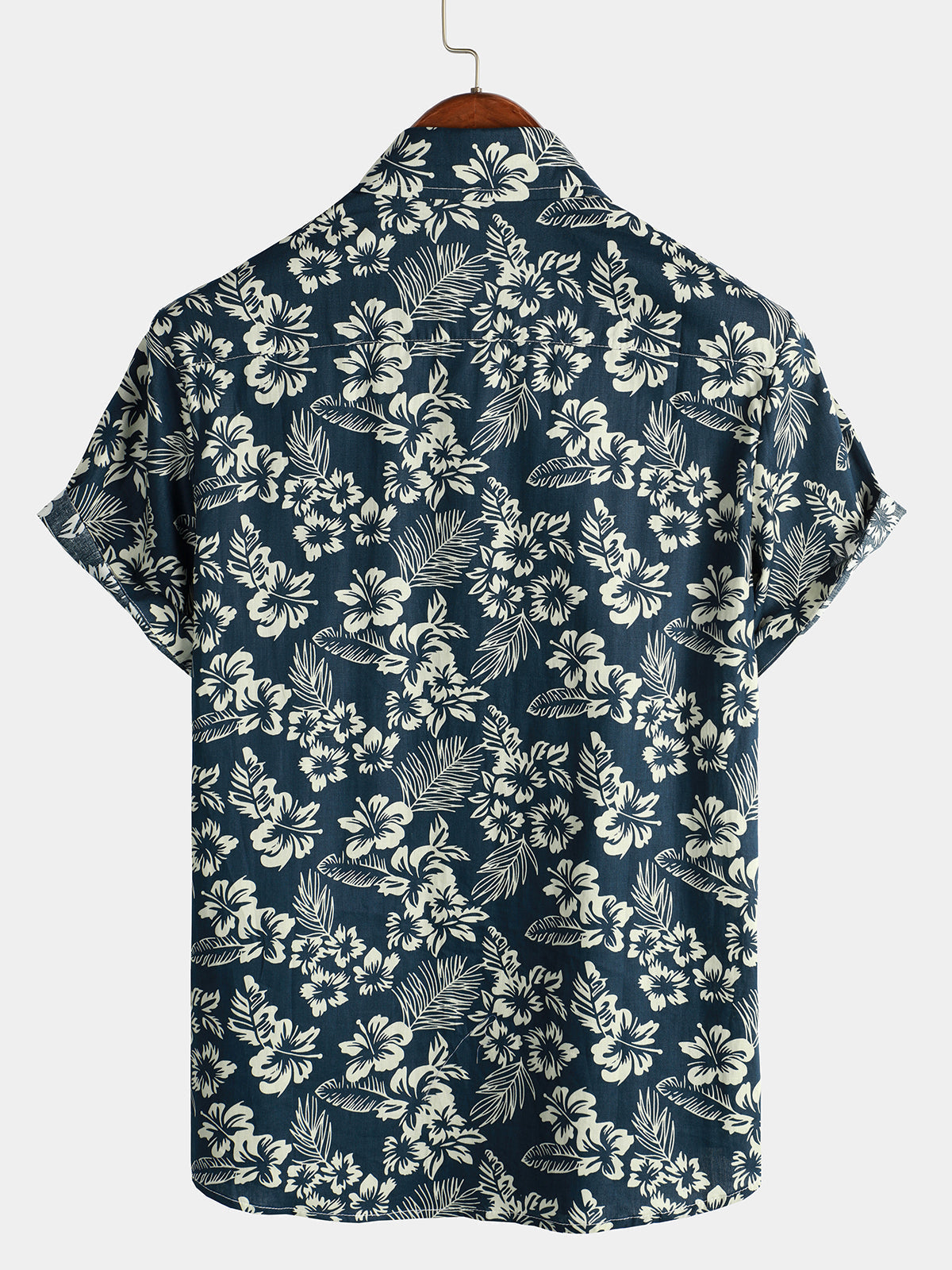 Dwayne | Men's Button Front Short Sleeve Printed Dress Shirt