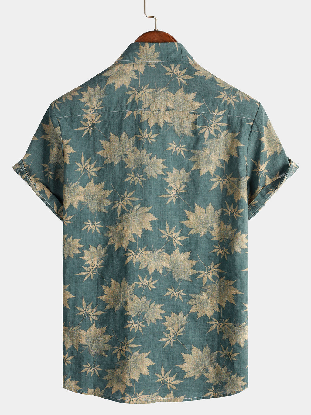 Dwayne | Men's Button Front Short Sleeve Printed Dress Shirt
