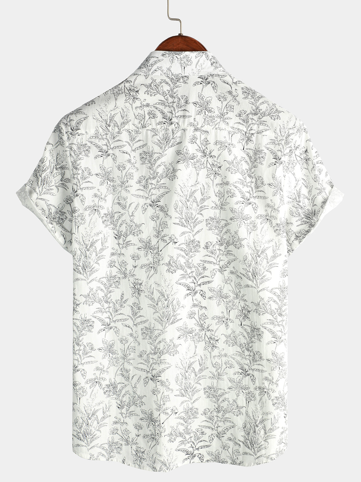 Dwayne | Men's Button Front Short Sleeve Printed Dress Shirt