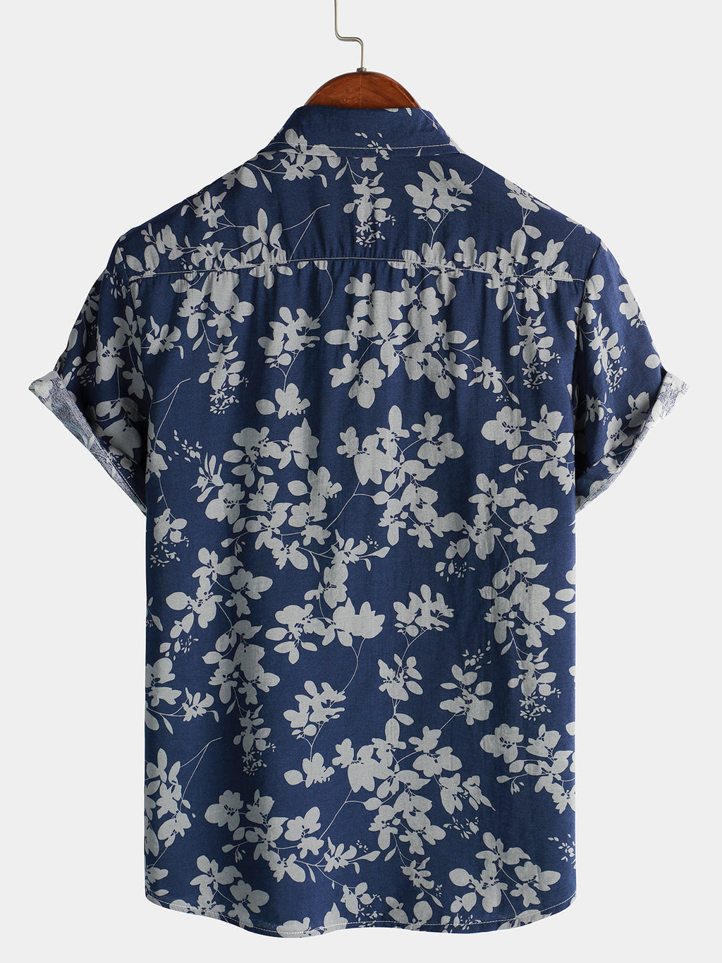 Dwayne | Men's Button Front Short Sleeve Printed Dress Shirt