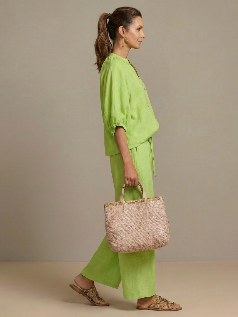 Dylan | Women's Wide Leg Zip Front Two Piece Set