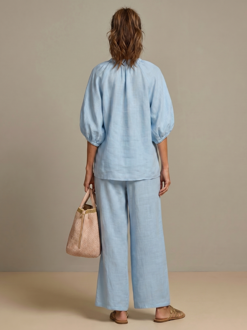 Dylan | Women's Wide Leg Zip Front Two Piece Set