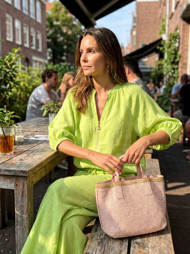 Dylan | Women's Wide Leg Zip Front Two Piece Set