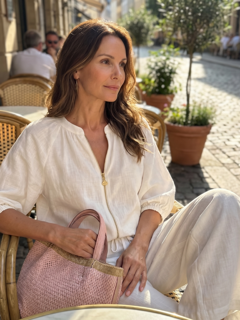 Dylan | Women's Wide Leg Zip Front Two Piece Set