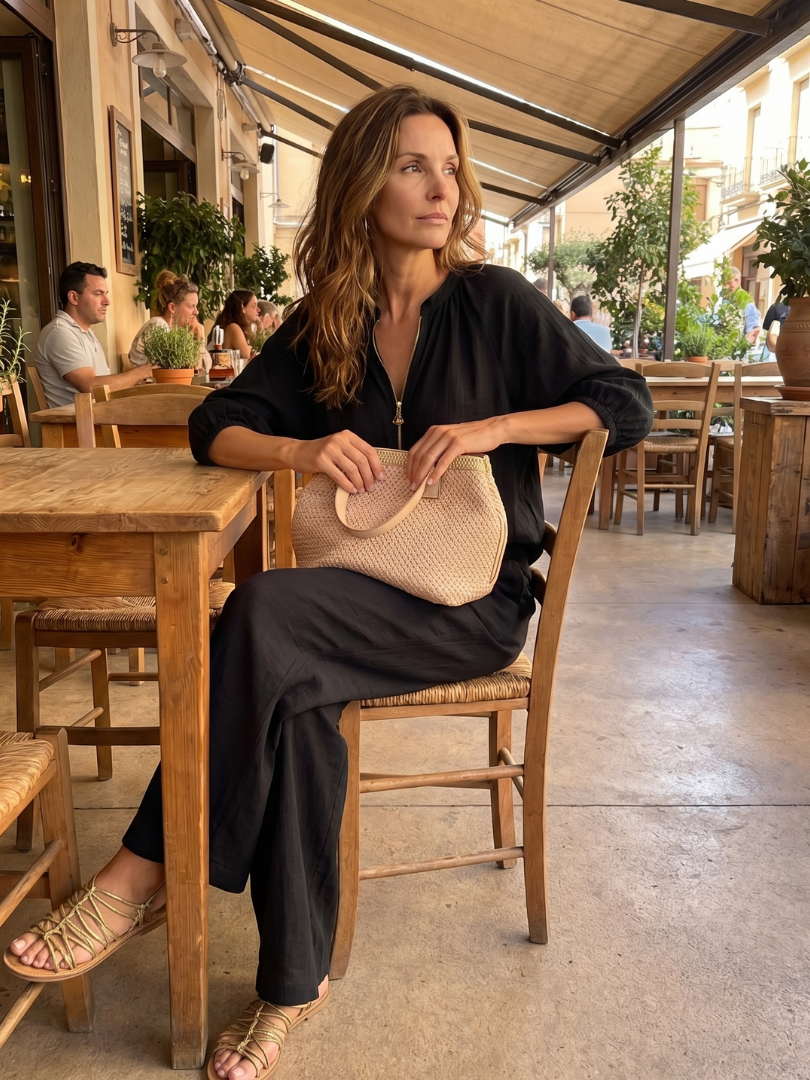 Dylan | Women's Wide Leg Zip Front Two Piece Set