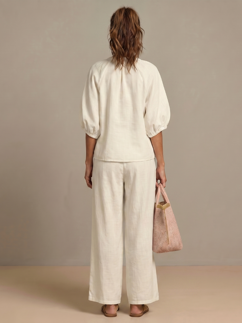 Dylan | Women's Wide Leg Zip Front Two Piece Set