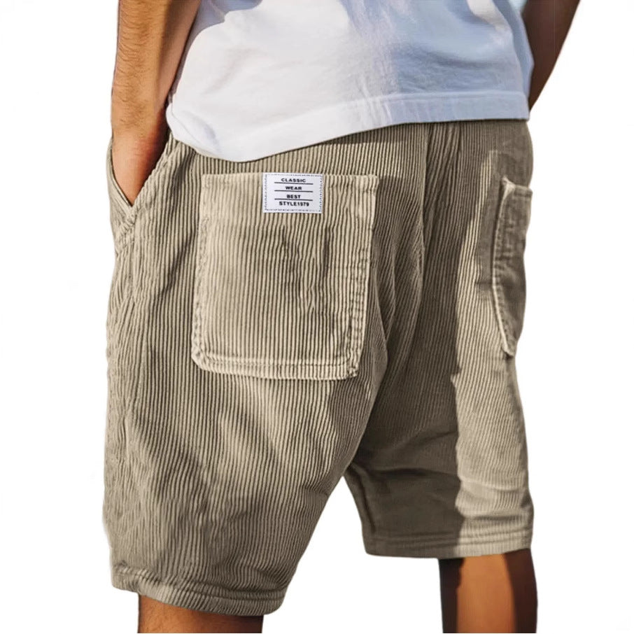 Edward | Men's Drawstring Striped Cargo Summer Shorts