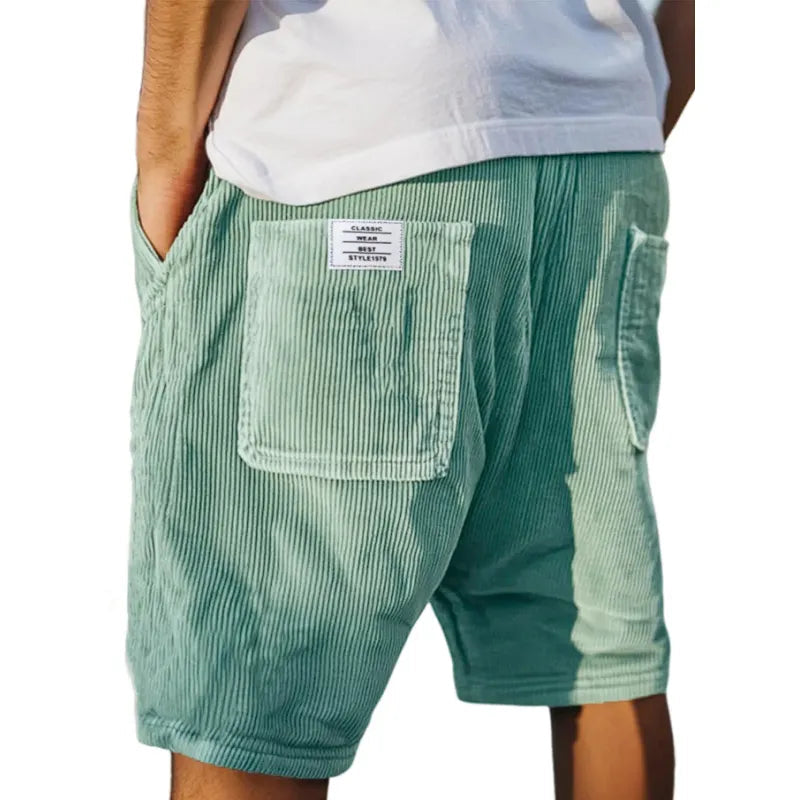 Edward | Men's Drawstring Striped Cargo Summer Shorts