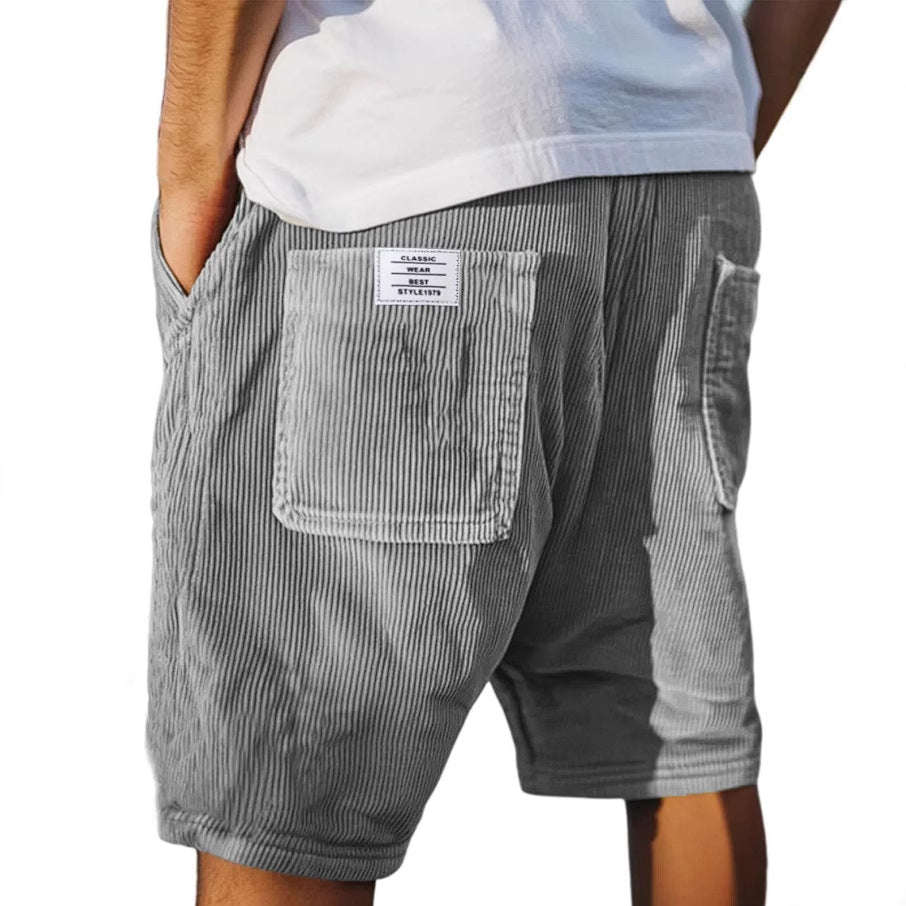 Edward | Men's Drawstring Striped Cargo Summer Shorts