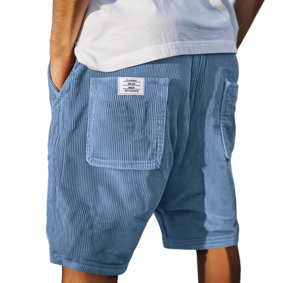 Edward | Men's Drawstring Striped Cargo Summer Shorts