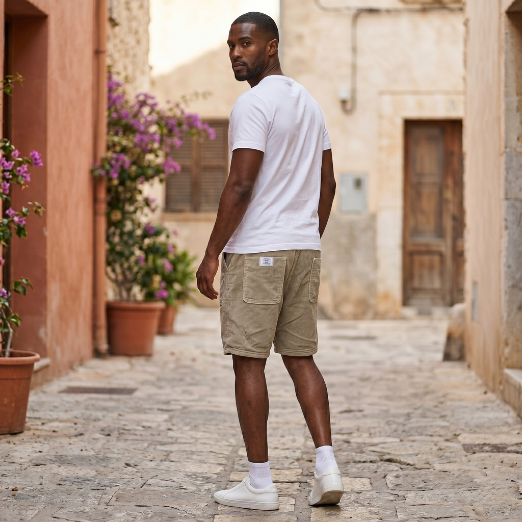 Edward | Men's Drawstring Striped Cargo Summer Shorts
