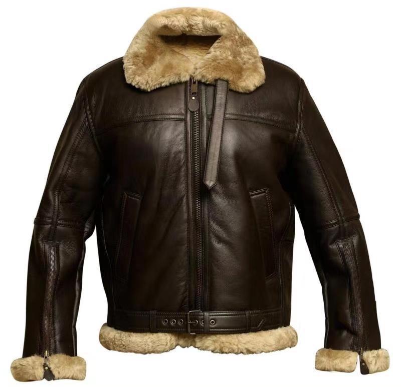 Herbert | Men's Zip Front Long Sleeve Collared Aviator Jacket