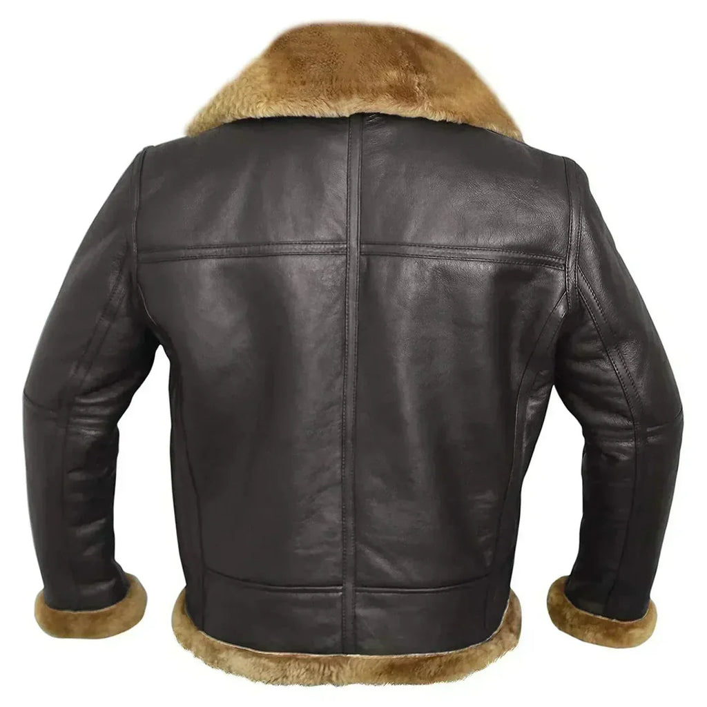 Herbert | Men's Zip Front Long Sleeve Collared Aviator Jacket