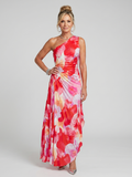 Eleanora | Women's One Shoulder Pleated Wedding Guest Dress
