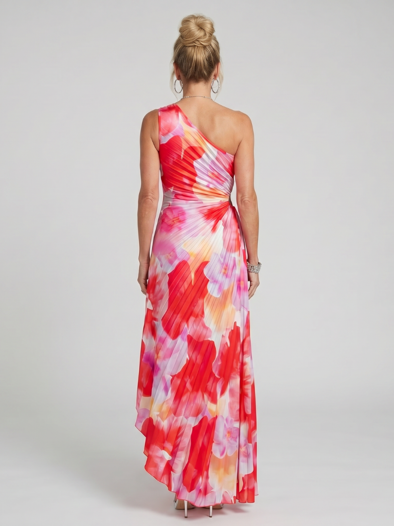 Eleanora | Women's One Shoulder Pleated Wedding Guest Dress
