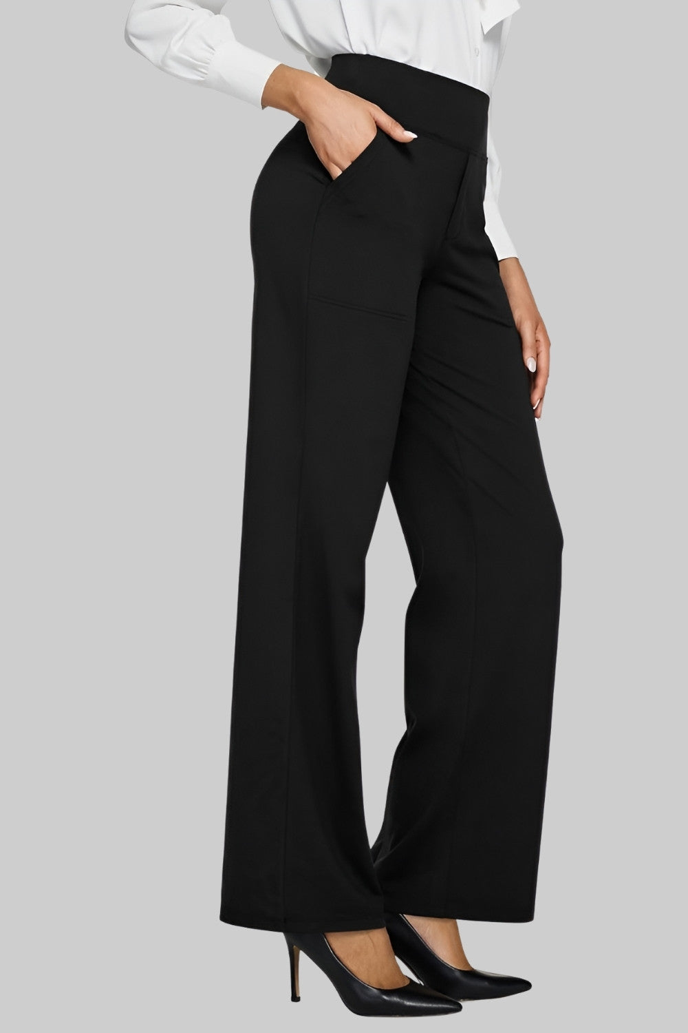 Elizabeth | Women’s Stretch High Rise Tapered Dress Pants