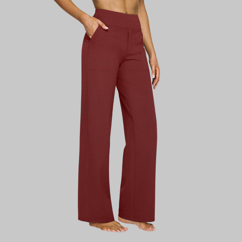 Elizabeth | Women’s Stretch High Rise Tapered Dress Pants
