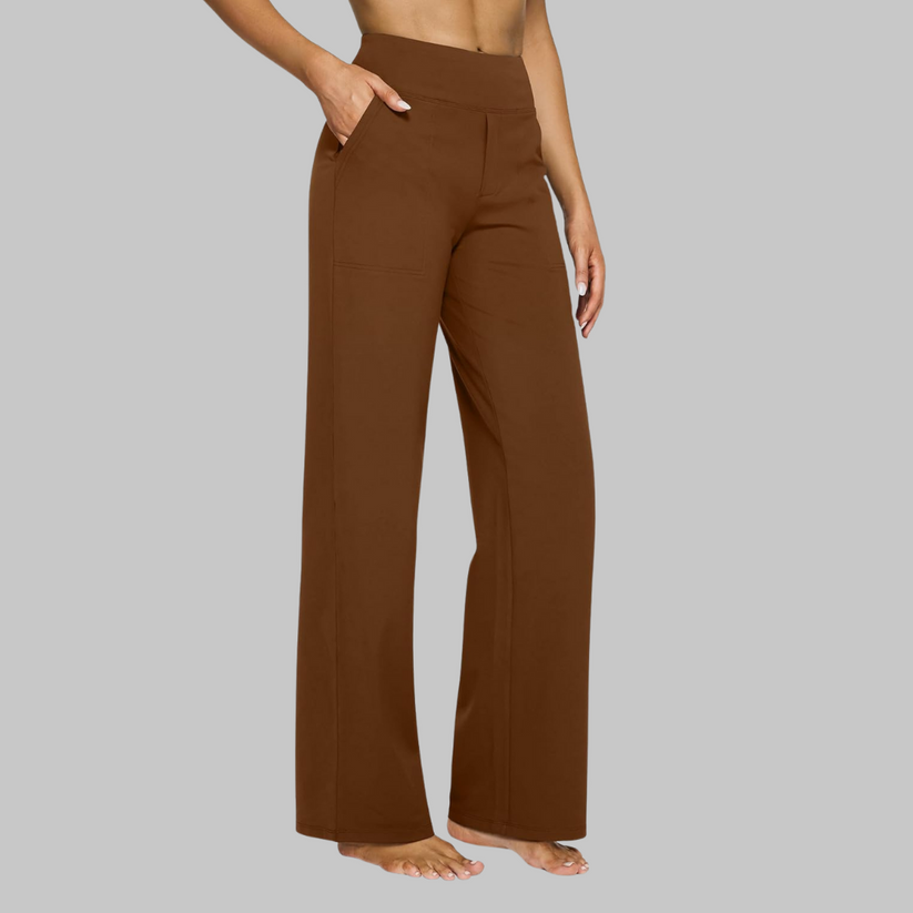 Elizabeth | Women’s Stretch High Rise Tapered Dress Pants