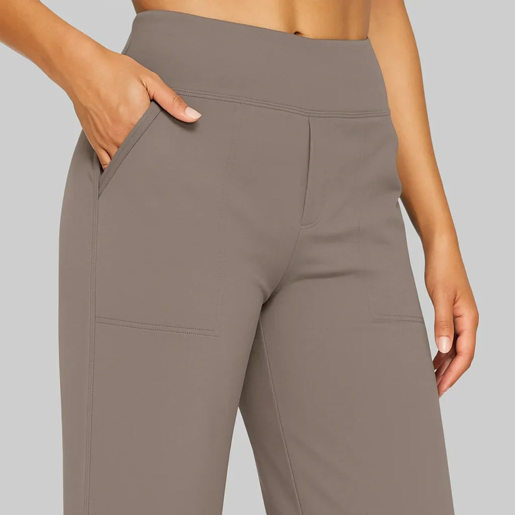 Elizabeth | Women’s Stretch High Rise Tapered Dress Pants