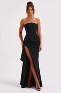 Ella | Women’s Strapless High Slit Evening Grad Party Dress