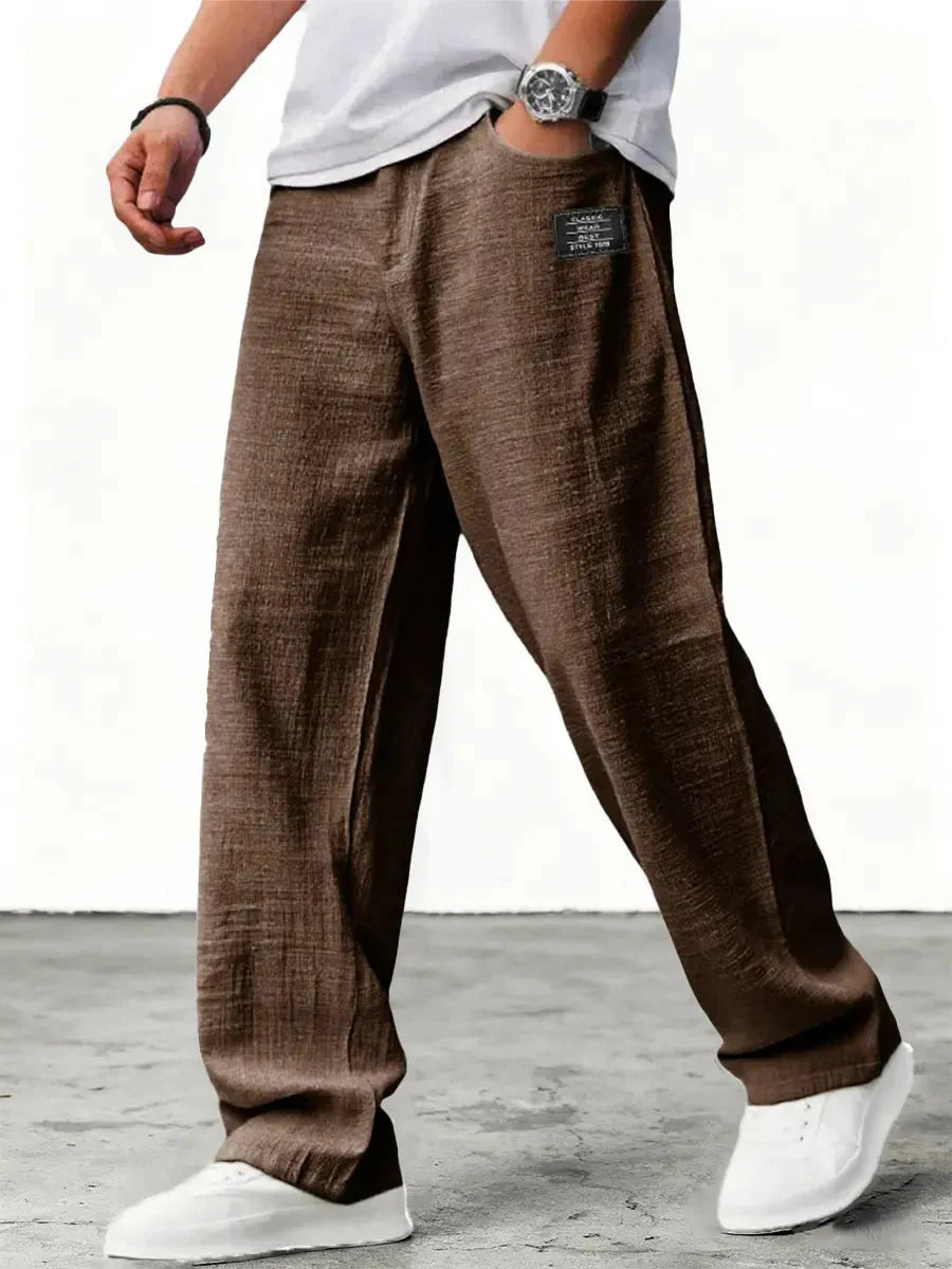 Ellsworth | Men's Relaxed Wide Leg Side Pocket Summer Trousers