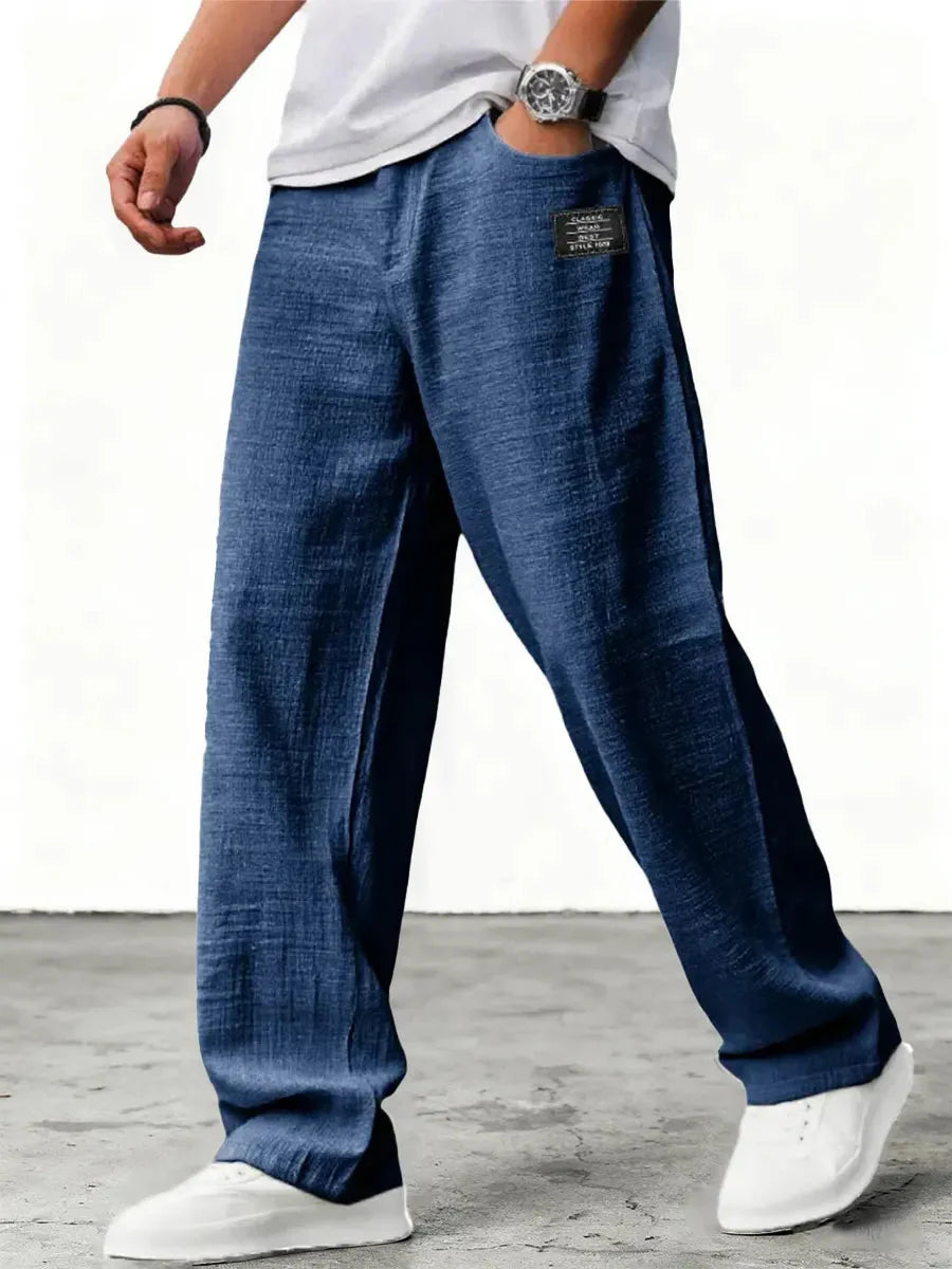 Ellsworth | Men's Relaxed Wide Leg Side Pocket Summer Trousers