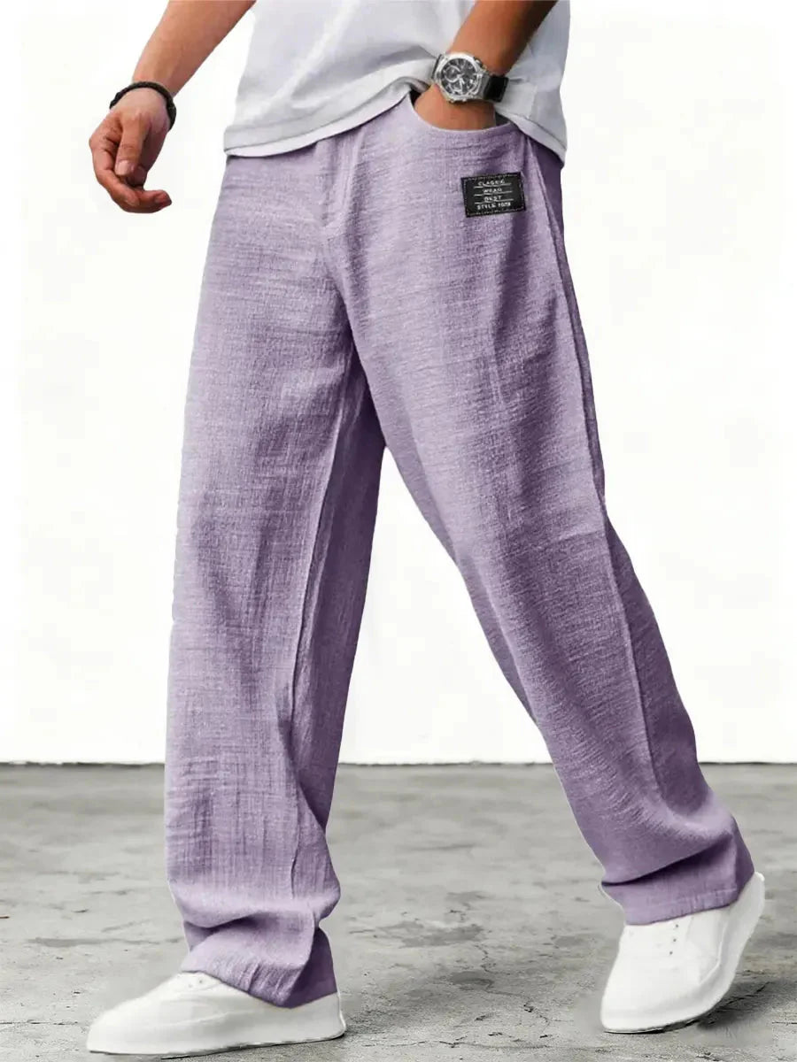 Ellsworth | Men's Relaxed Wide Leg Side Pocket Summer Trousers