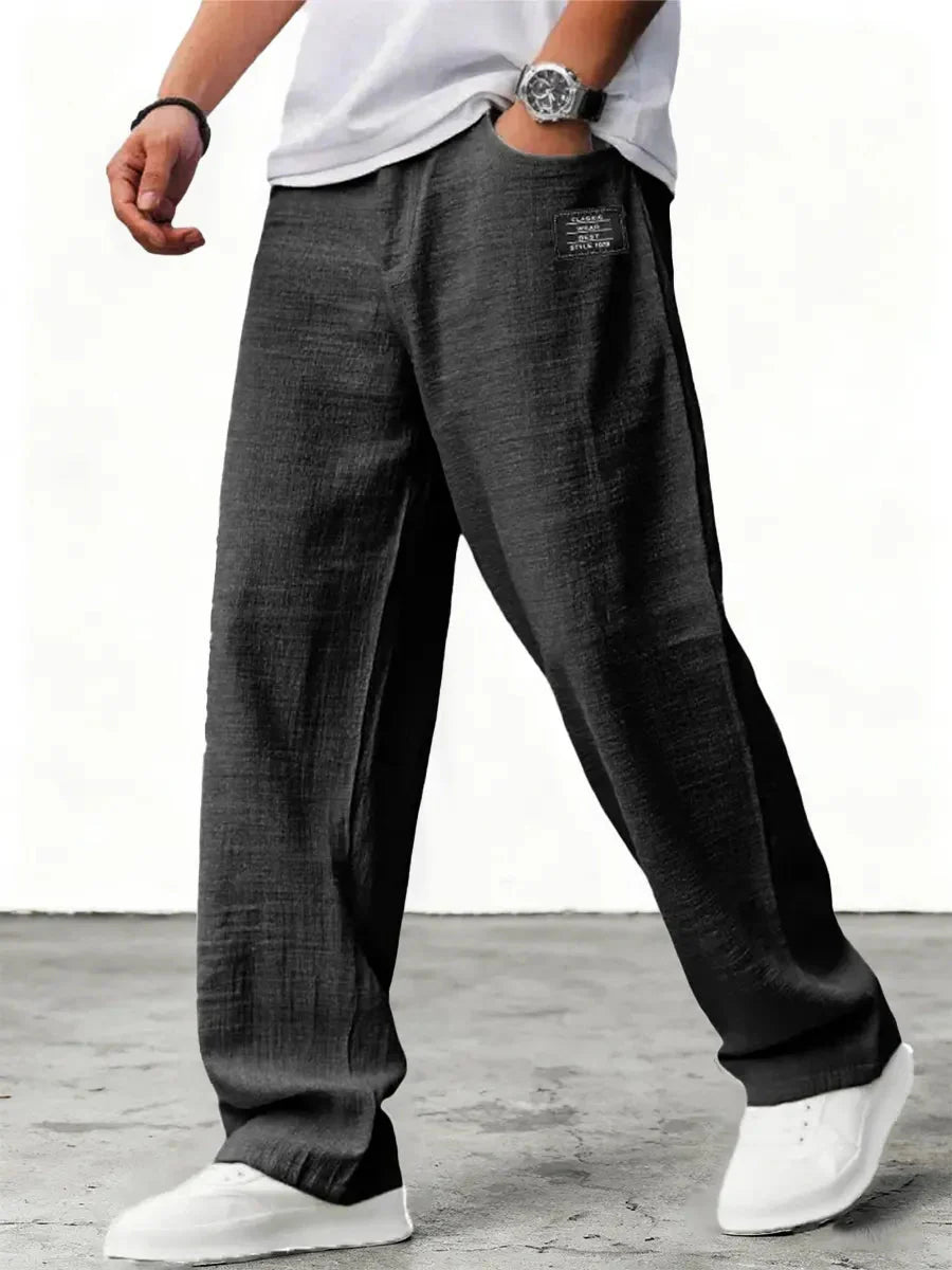Ellsworth | Men's Relaxed Wide Leg Side Pocket Summer Trousers