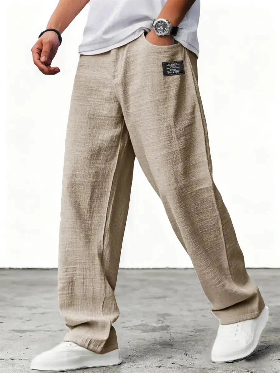 Ellsworth | Men's Relaxed Wide Leg Side Pocket Summer Trousers