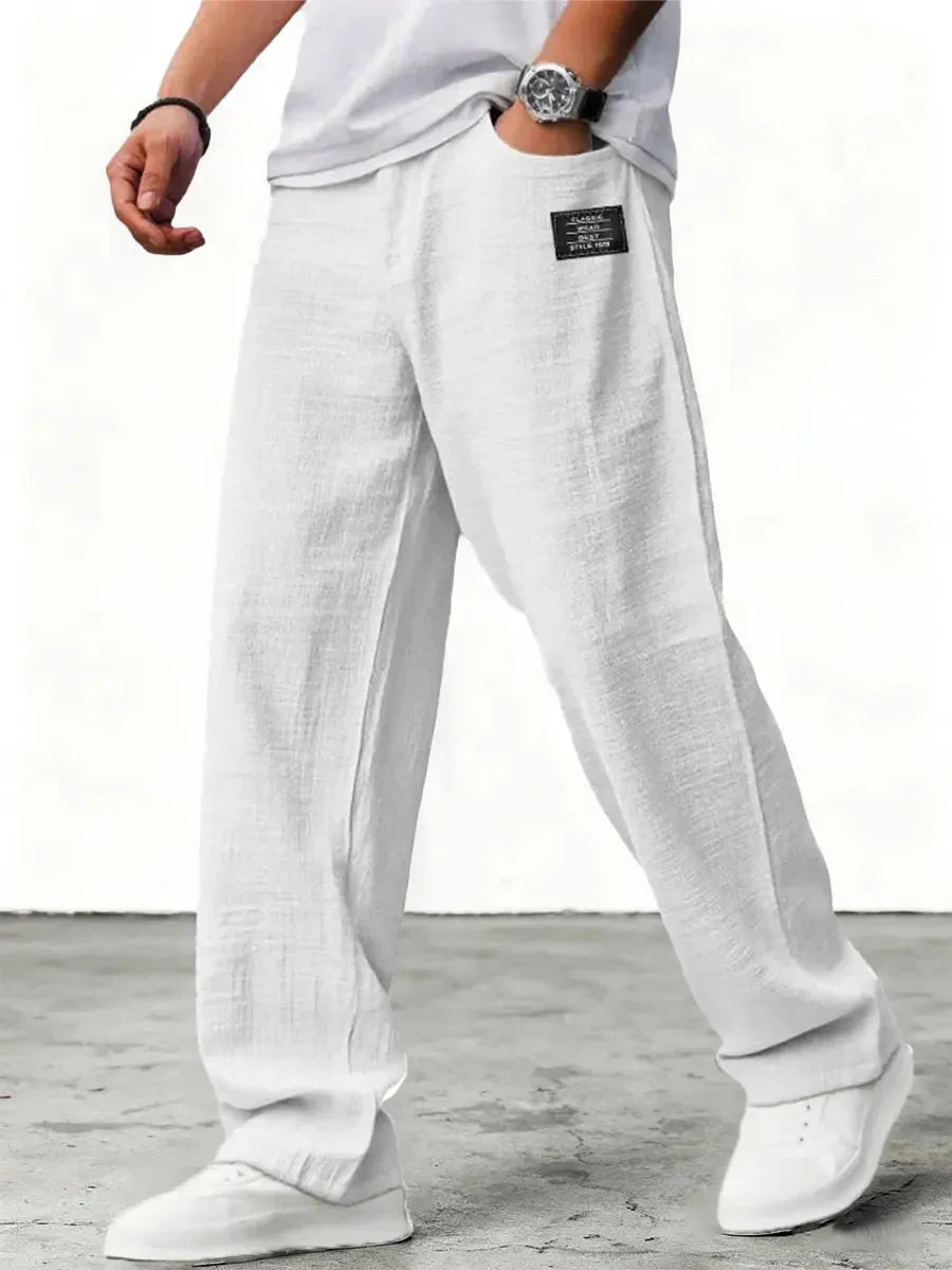 Ellsworth | Men's Relaxed Wide Leg Side Pocket Summer Trousers
