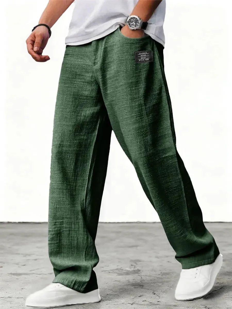 Ellsworth | Men's Relaxed Wide Leg Side Pocket Summer Trousers
