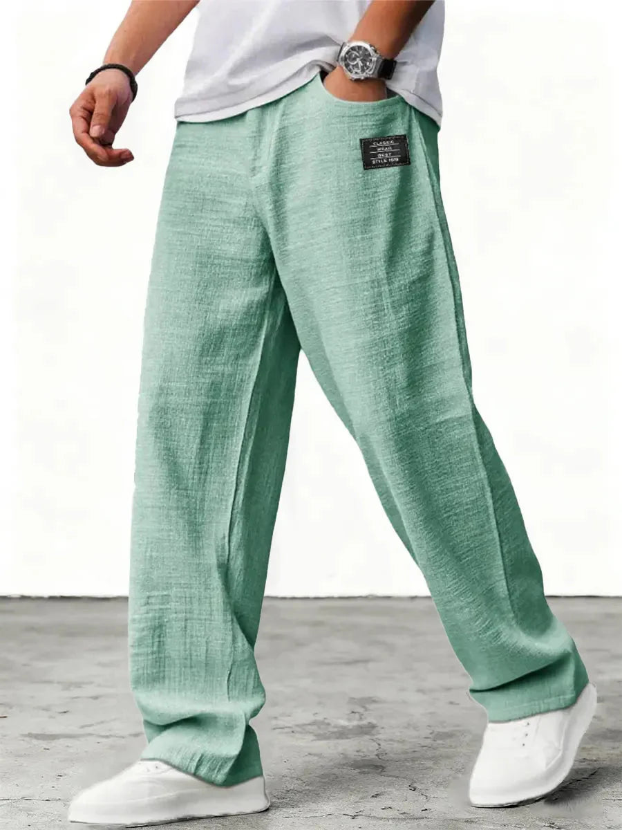 Ellsworth | Men's Relaxed Wide Leg Side Pocket Summer Trousers