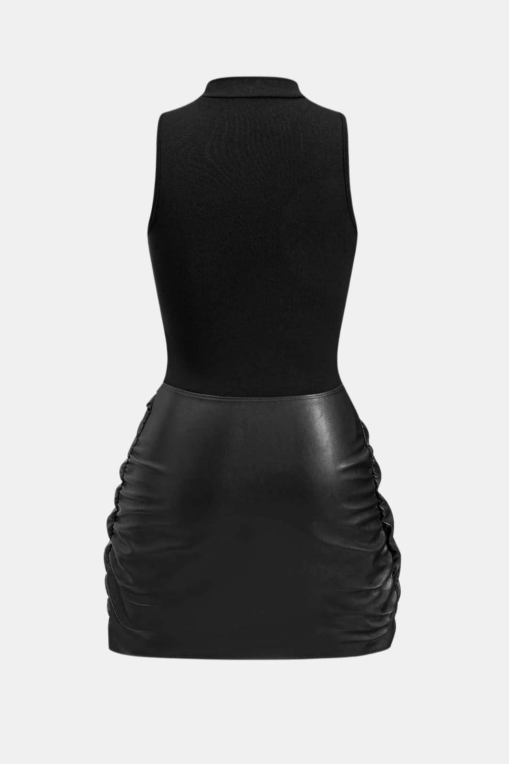 Elspeth | Women's Sleeveless Tie Front Bodycon Mini Dress