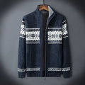 Elsworth | Men’s Long Sleeve Zip Front High Collar Cardigan