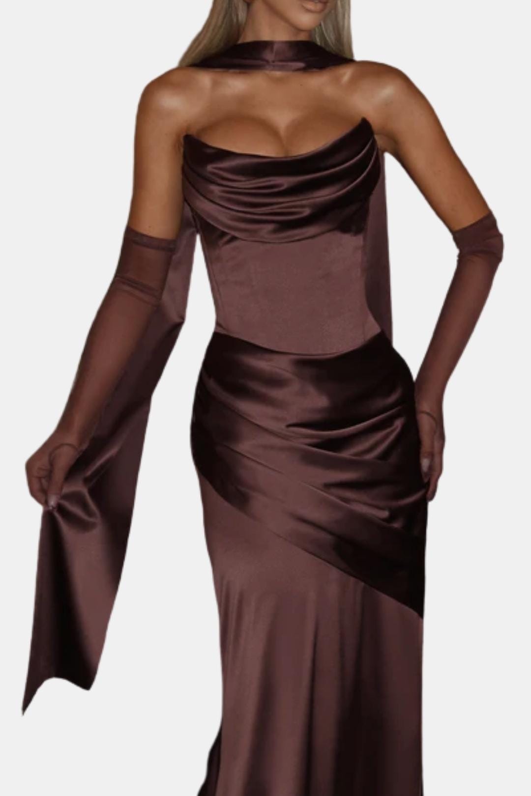 Emilie | Women's Long Flowing Draped Shawl Scarf