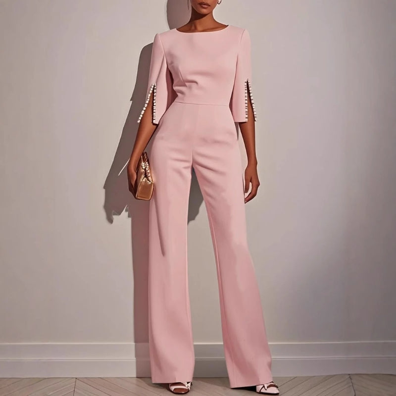Emma | Women’s Boat Neck Graduation Party Jumpsuit