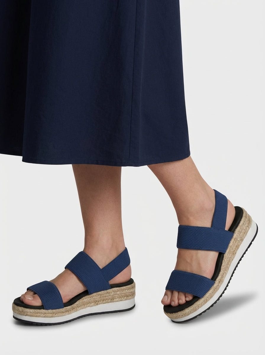 Emma | Women’s Open Toe Double Strap Summer Platform Sandals