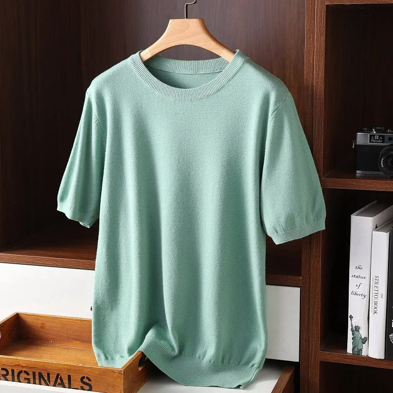 Emmanuel | Men's Short Sleeve Crew Neck Summer Shirt