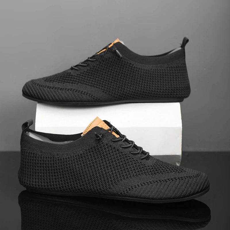Emmett | Men's Low Profile Lace Up Mesh Sneakers