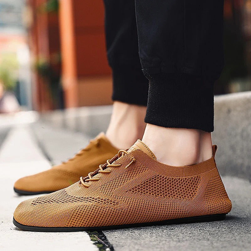 Emmett | Men's Low Profile Lace Up Mesh Sneakers