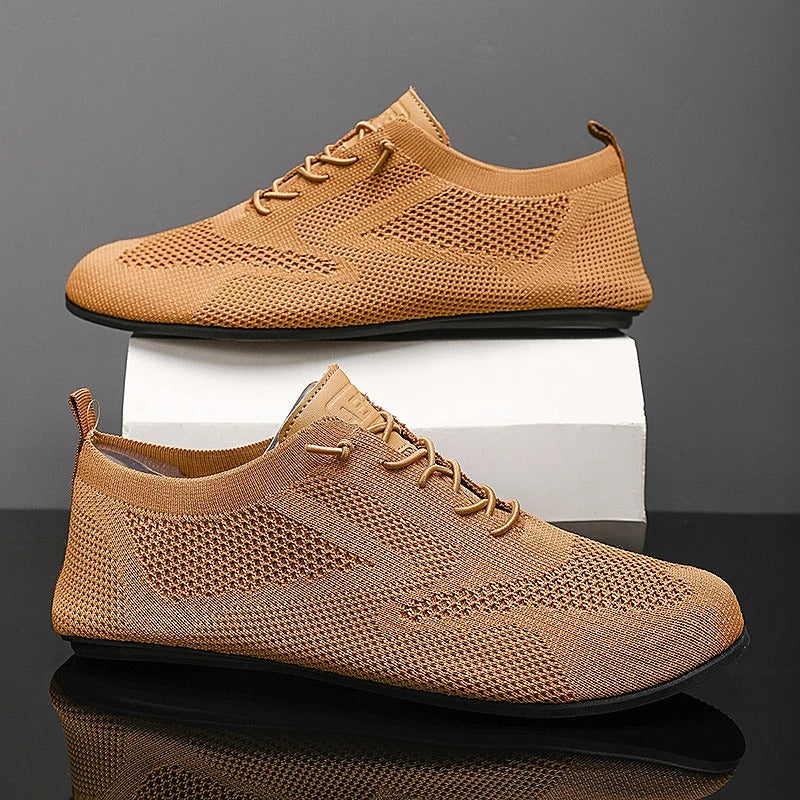 Emmett | Men's Low Profile Lace Up Mesh Sneakers