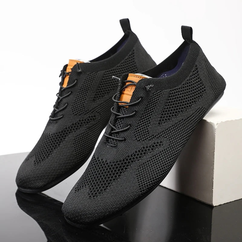 Emmett | Men's Low Profile Lace Up Mesh Sneakers