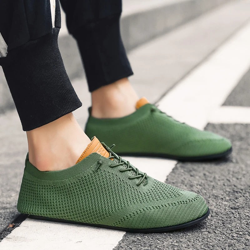 Emmett | Men's Low Profile Lace Up Mesh Sneakers
