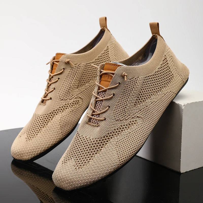 Emmett | Men's Low Profile Lace Up Mesh Sneakers