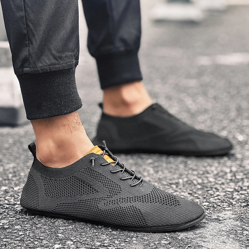 Emmett | Men's Low Profile Lace Up Mesh Sneakers