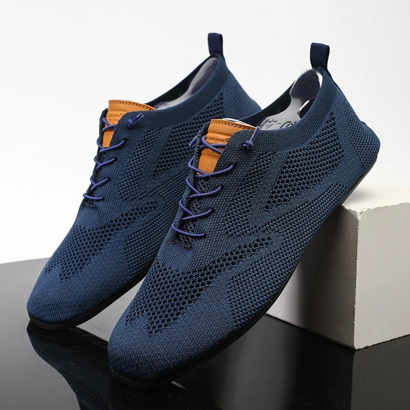 Emmett | Men's Low Profile Lace Up Mesh Sneakers