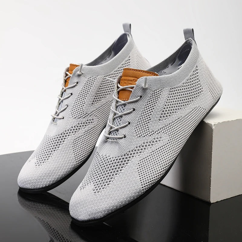 Emmett | Men's Low Profile Lace Up Mesh Sneakers