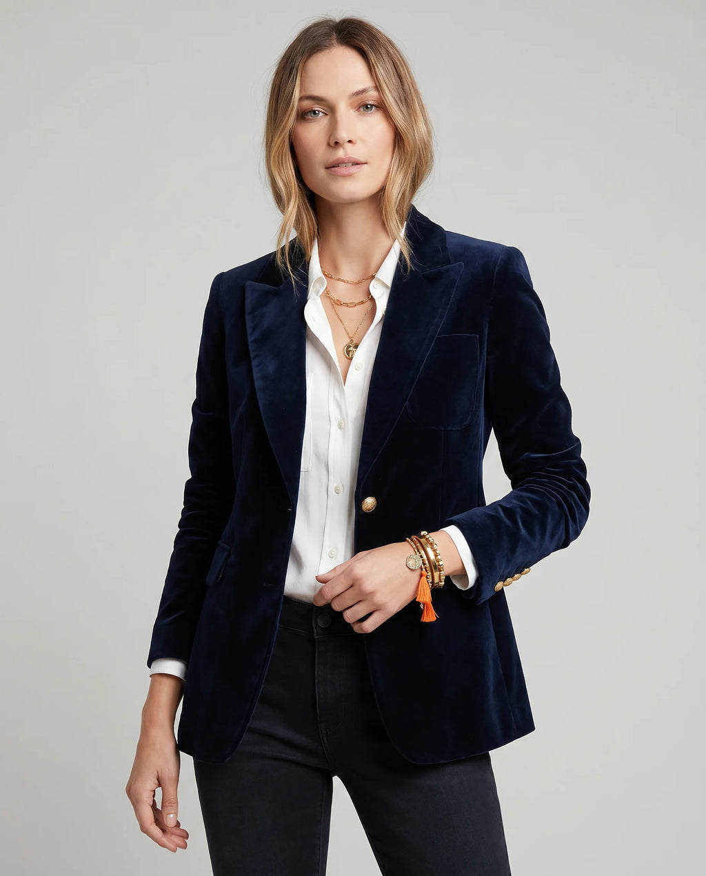 Estela | Women's Fitted Long Sleeve Single-Breasted Blazer