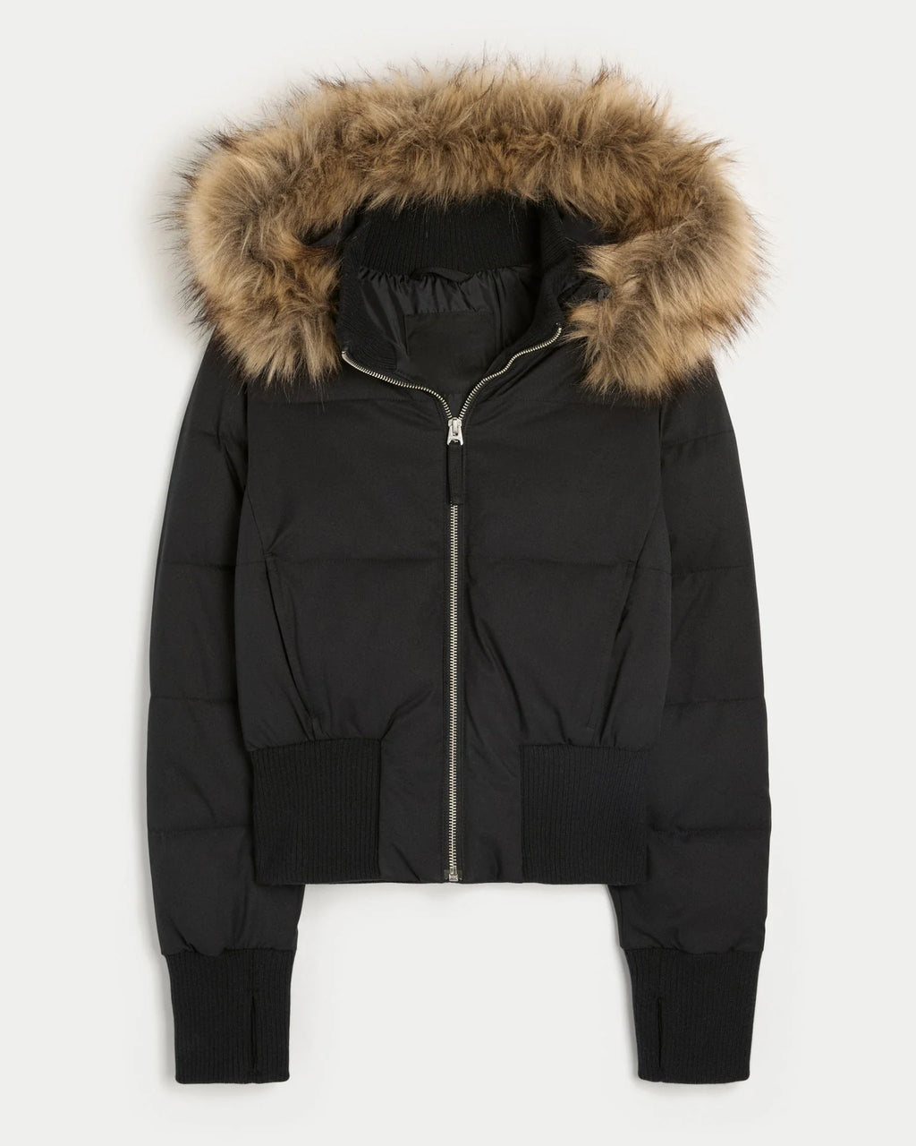 Estelle | Women's Zip Front Long Sleeve Hooded Collared Jacket